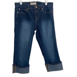 Baby Phat Jeans Women's Blue Capri‎ Denim Cuffed Sz 9(juniors)